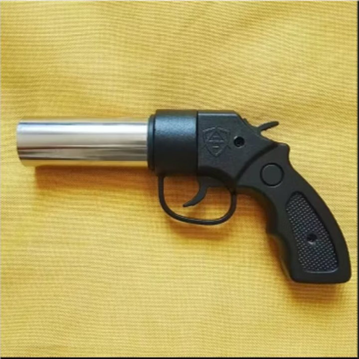 【金属把手】户外旅行车载防身武器干粉灭火枪家用应急救援装备 发射器+1个头+收纳包