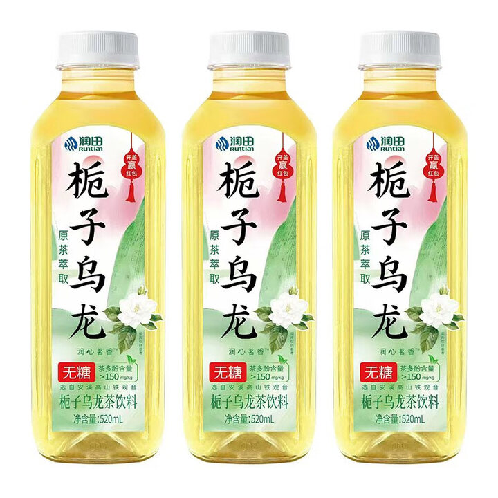 润田(Runtian)无糖茶栀子乌龙520ml*6/15瓶原茶萃取茶饮料清新淡茶 栀子乌龙520ml*6瓶【图片 价格 品牌 报价】-京东