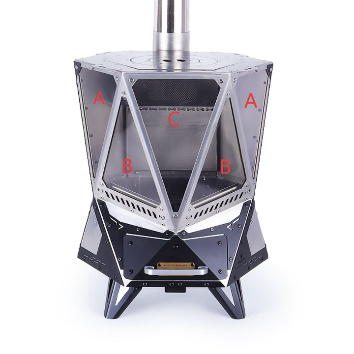 比格之火钻石S炉隔温隔热底盘 烟管炉体收纳包 多功能工具 炉体玻璃 钻石S炉玻璃面A