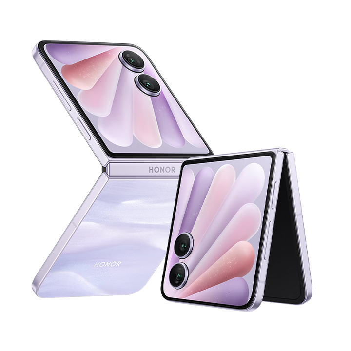 HONOR展机 荣耀Magic VFlip2 新款小折叠屏 2亿像素 5500mAh青海湖电池 晨曦紫 12GB+256GB