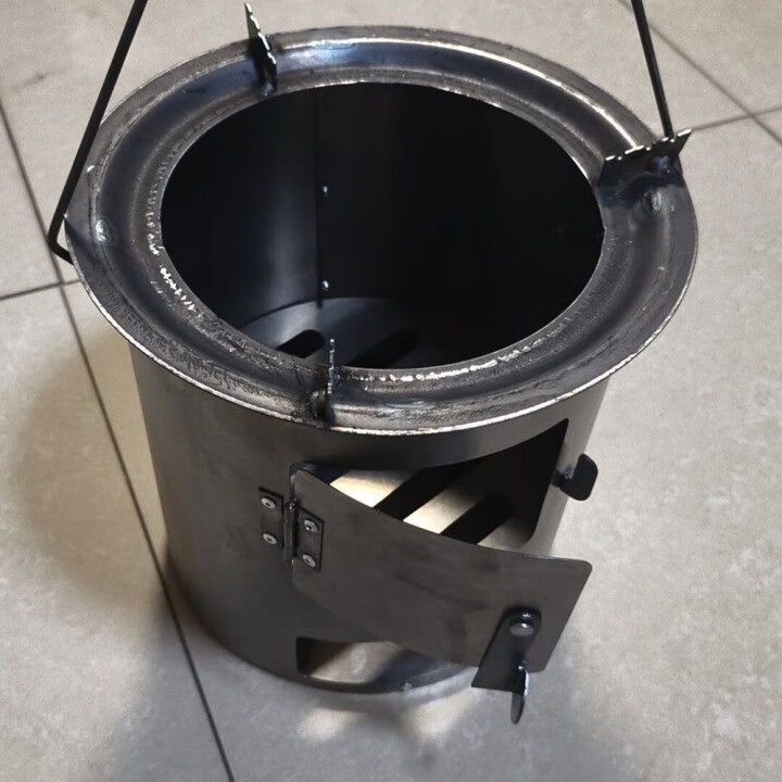 NAOISKEY 脑斯基加厚柴火炉户外便携式木炭炉围炉煮茶取暖烧烤炉多功能野炊家用 (耐用款)户外柴火炉加厚单火炉带提手