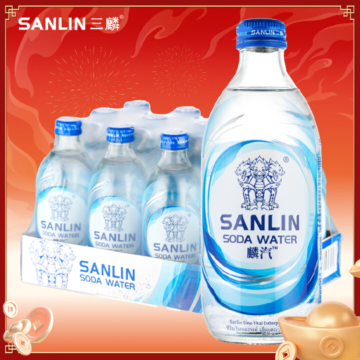 【三麟(SANLIN)苏打水】三麟旋盖版麟汽苏打水350ml*12 原味气泡水整箱装苏打汽水0糖0卡0脂【行情 报价 价格 评测】-京东