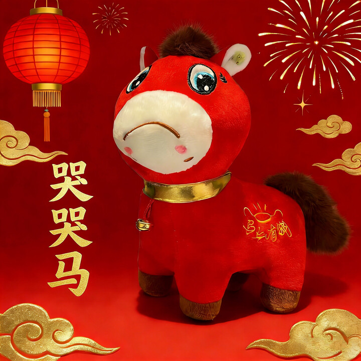 PATANLP哭哭马玩偶哭哭马公仔马年玩偶哭脸马公仔哭哭仔新春礼物哭哭马 哭哭马玩偶*20cm【图片 价格 品牌 报价】-京东