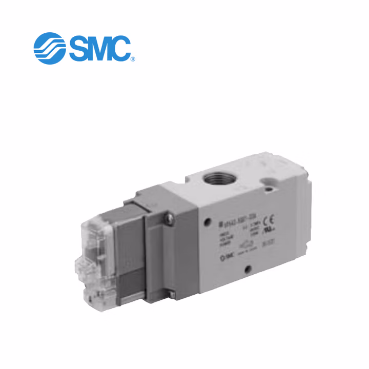 SMC VP342-5DD1-02A 3通先导式座阀 直接配管型 弹性密封单体 