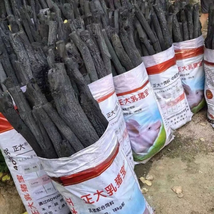 霸蓝青冈木炭青钢炭去皮青杠炭菊花炭无烟碳烧烤炭户外烧烤灶具用 28斤装青冈炭