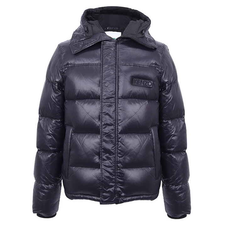 kenzo 高田贤三 男士黑色连帽羽绒服 5bl626 1ny 99 xl码