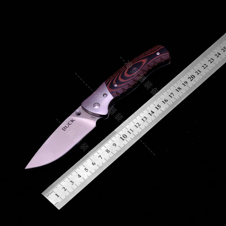 BUCK美国原装0836BRS-B户外露营工具随身便携锋利高硬度折叠小钢刀 0836BRS-B 60°以上 10cm 10cm