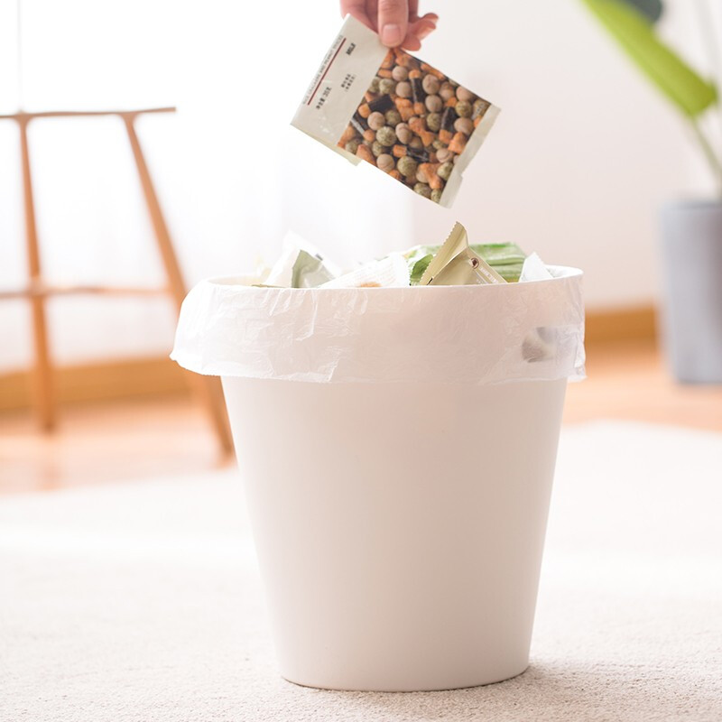 茶花 加厚垃圾袋大号点断式 清洁袋3214P 【大号45*55cm】【3卷共75只】