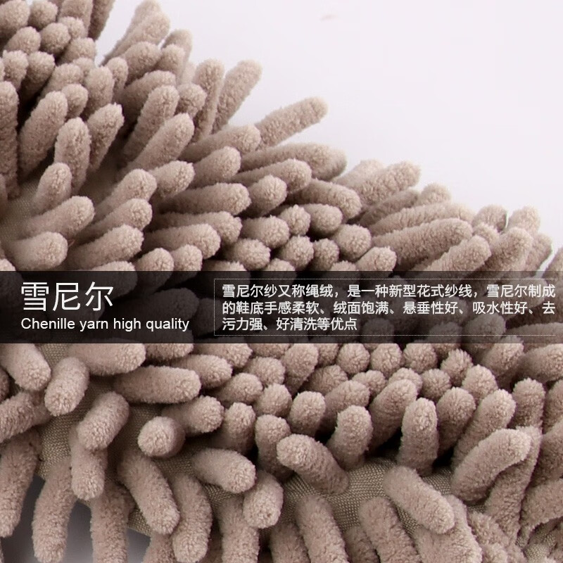 比思达（BIBEST）四季款擦地拖鞋懒人拖鞋雪尼尔可拆洗拖地擦地拖鞋 均码 蓝色