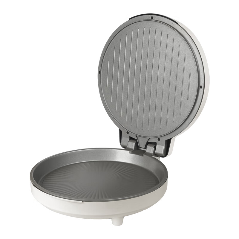 Abereve艾贝丽多功能电饼铛家用双面双盘加热加深加大烤盘 煎饼烙饼锅小型无涂层有钛不粘锅ABL-K06 椰奶白