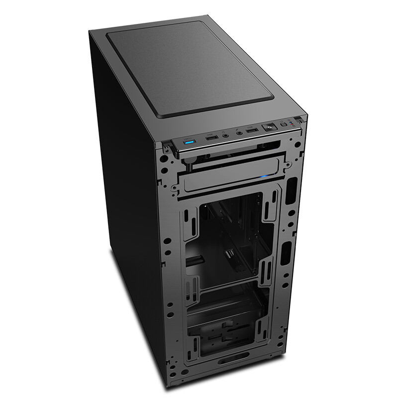 爱国者(aigo) 黑曼巴标准版 黑色 台式机中塔机箱(支持atx主板/宽体/
