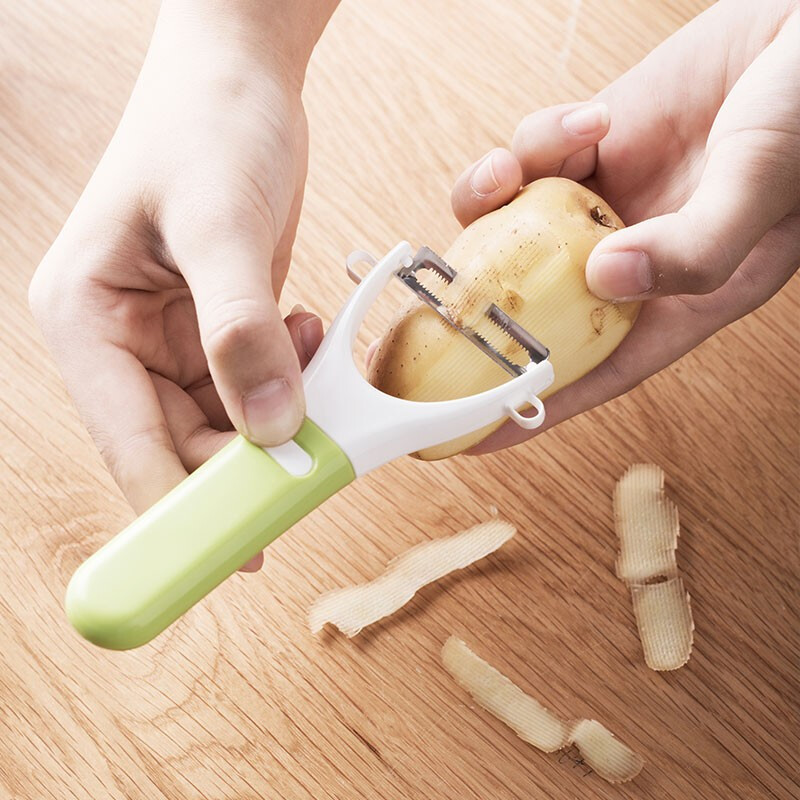 茶花（CHAHUA） 茶花水果刀削皮器 果皮刀削皮刀刨皮刀塑料制品 2264颜色随机