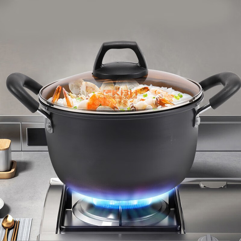 康巴赫（KBH）双倍防锈精铁炒锅煎锅汤锅三件套家用电磁炉通用厨房锅具组合套装 精铁三件套