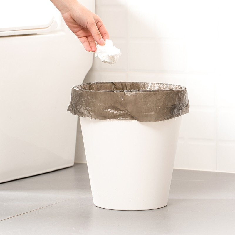 茶花 加厚垃圾袋大号点断式 清洁袋3214P 【大号45*55cm】【3卷共75只】