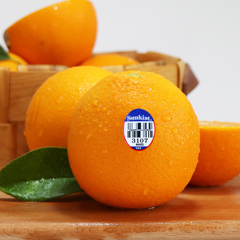 FGACCT 美国新奇士3107脐橙10个新鲜sunkist美橙甜橙水果顺丰 70mm(含)-75mm(不含) 4.6斤