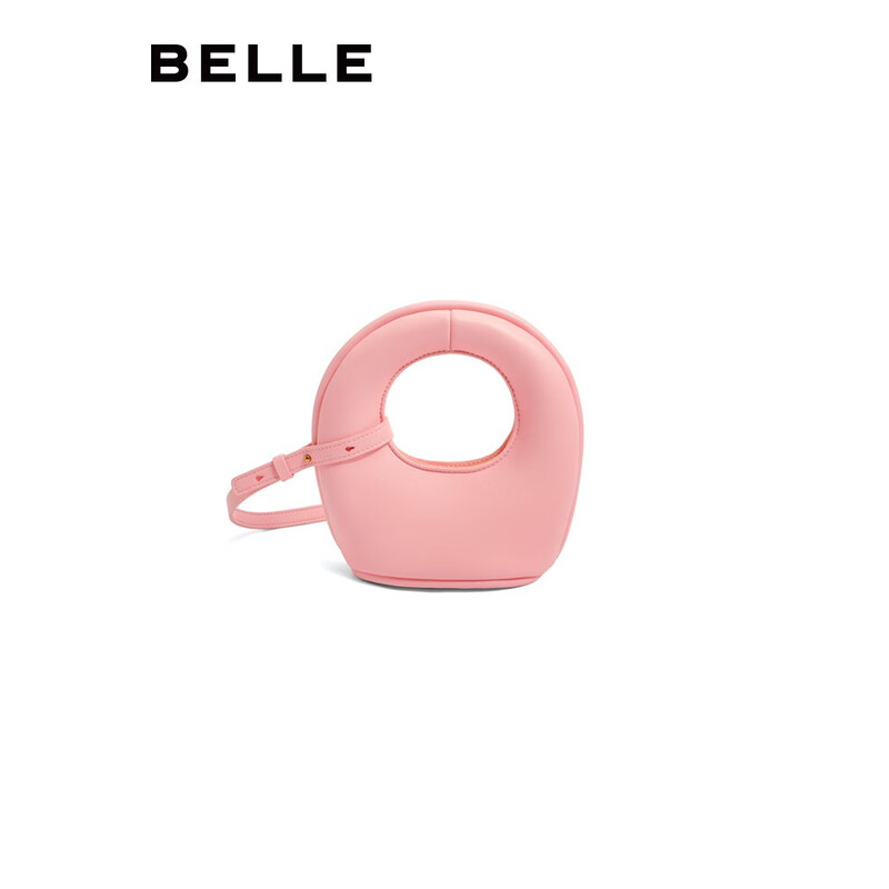 百丽【刘雯同款】膨胀戒指包女2023夏季商场同款手拎包X9121BX3 粉色 F