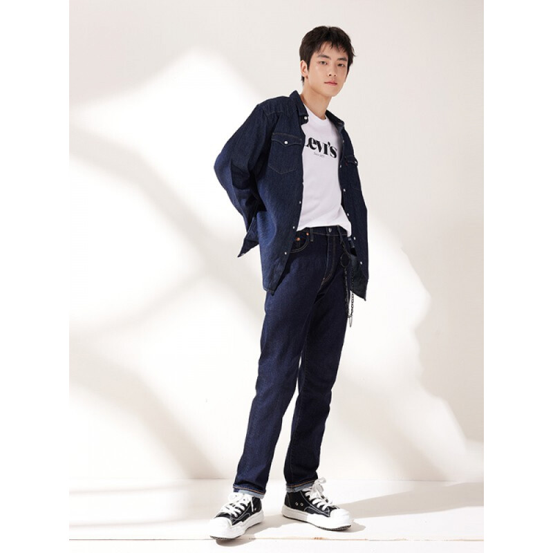 Levi's 李维斯 Barstow系列 纯棉 男式长袖牛仔衬衫 85745-0002 Plus会员折后￥221.92