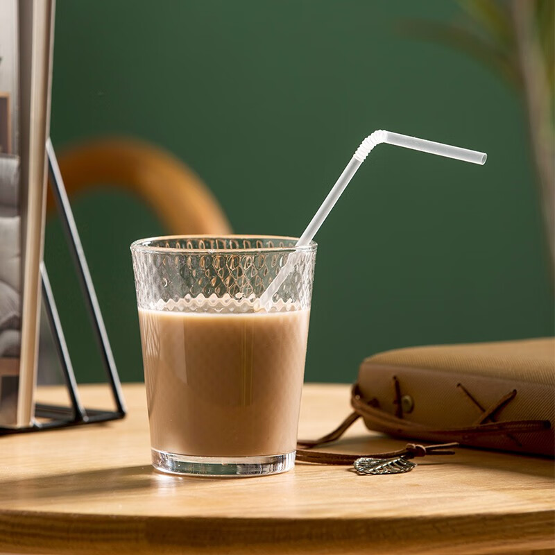 茶花（CHAHUA）吸管一次性单独包装食品级塑料孕妇产后儿童宝宝奶茶单只弯头 【5盒共1000只】盒装独立吸管