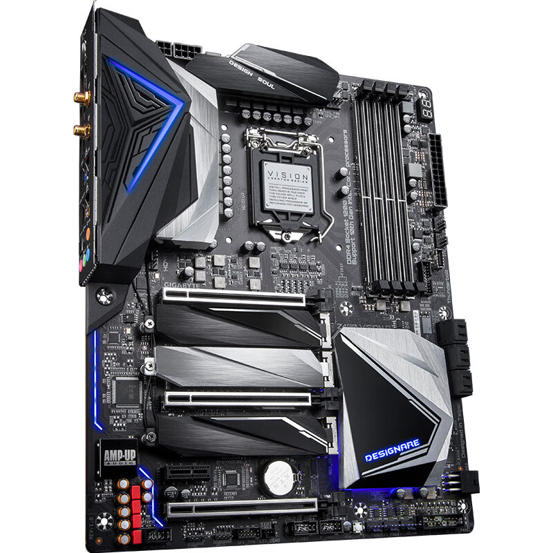 技嘉gigabytez490visiond设计师主板支持cpu10900k10700kintelz490lg