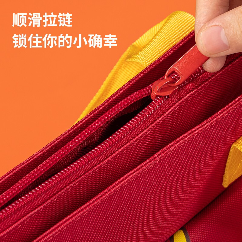 得力（deli）补习袋中小学生手提袋拎书袋男孩儿童美术袋多功能补课书包 【正义联盟】蓝色补习袋73162