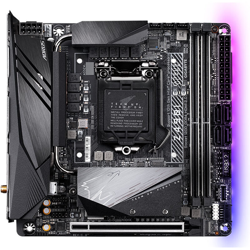 技嘉gigabytez490iaorusultra迷你雕主板支持cpu10900k10700kintelz