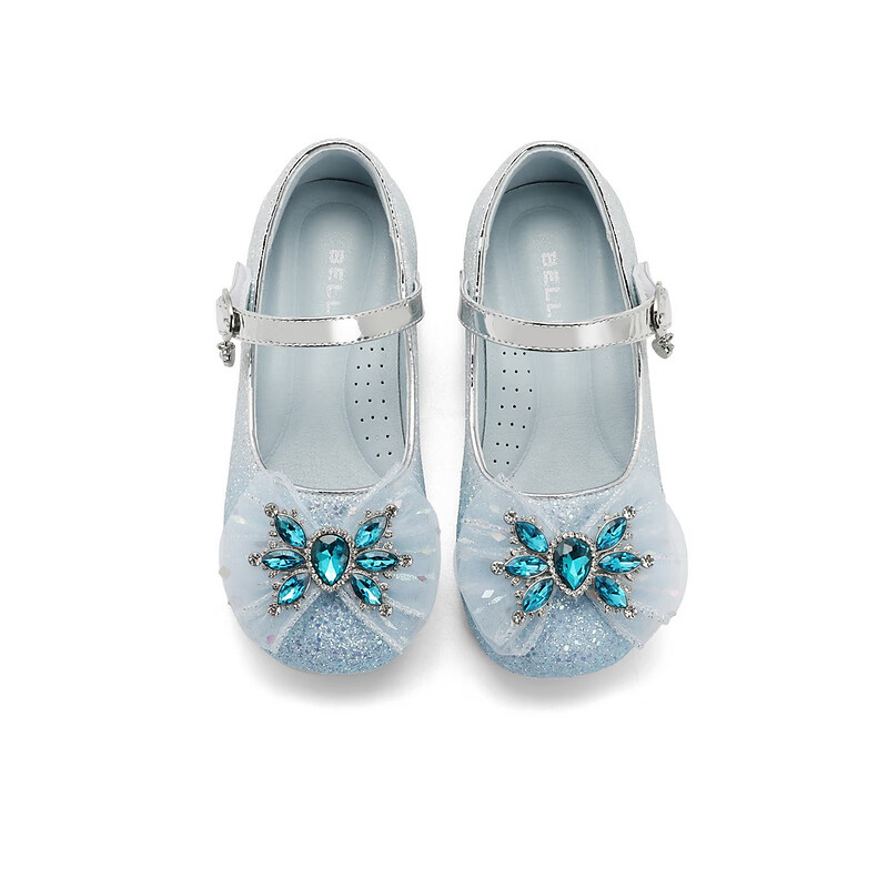 百丽渐变色小皮鞋童鞋2023秋季新商场同款公主风玛丽珍单鞋A3321C83 蓝色 30