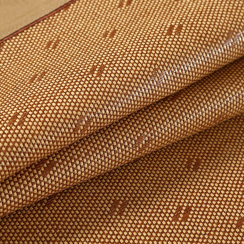 富安娜家纺单人席子 夏季凉席仿藤席可折叠学生宿舍0.9米床（90*190cm）