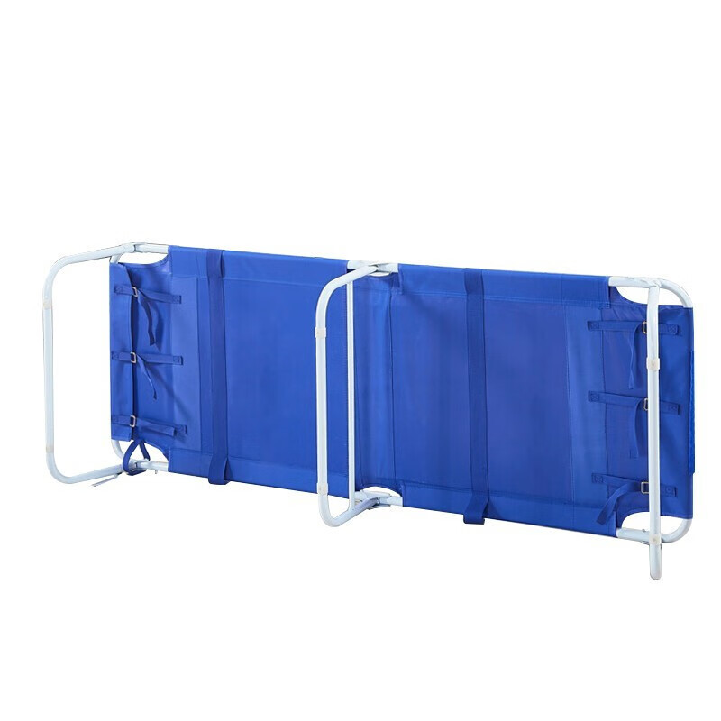 荣兵 抗震抢险折叠床 应急救援床可折叠便携式床 牛津布床蓝色 承重150公斤 185x70x35cm