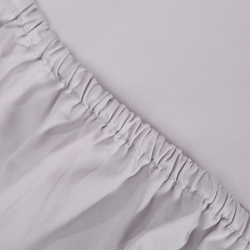 富安娜家纺 纯棉床笠单件60支长绒棉可水洗防滑床单 全棉床罩席梦思床垫保护套 卡瑞娜1.8米床适用