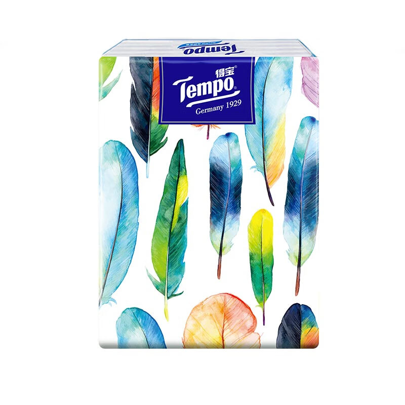 得宝Mini系列手帕纸4层加厚小包纸巾5张天然无味 Mini 无香手帕纸5张*18包*3组