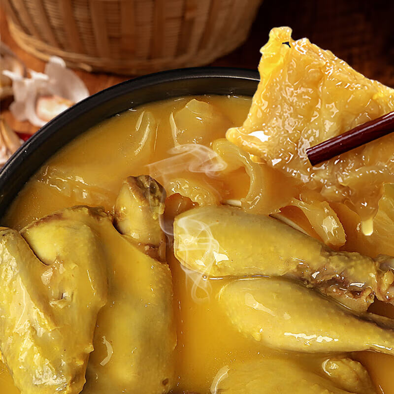 聚春园官方金汤花胶鸡加热即食食材港式滋补火锅鱼胶鸡汤方便菜送礼礼盒 金汤花胶鸡1300g*1