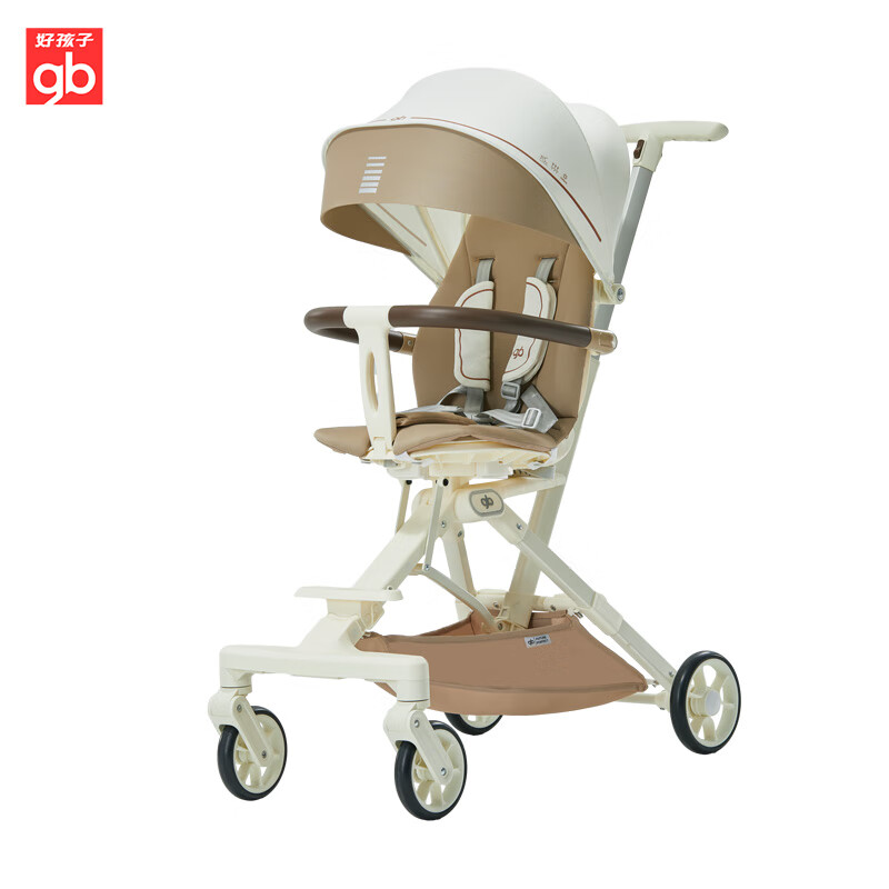 好孩子(gb)360°双向高景观溜娃婴儿推车可坐可躺可登机遛娃神器d2047