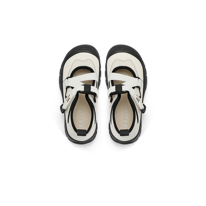 百丽小众老爹凉鞋女2023秋季新款丑萌休闲鞋溯溪鞋B1450CQ3 米白 39