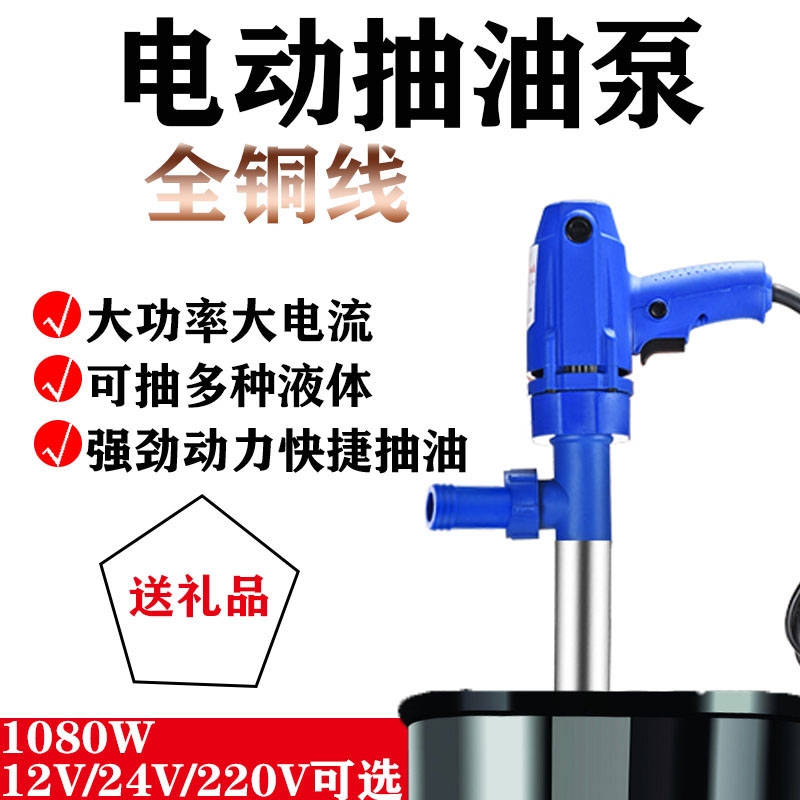 手提式电动抽油泵12V24V220V自吸泵柴油泵抽油器加油机油液压油