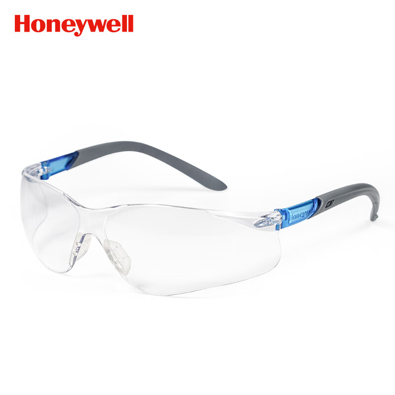 霍尼韦尔（Honeywell）护目镜 300310 S300L 蓝款透明镜片防护眼镜 男女 防风 防沙 防尘 防雾 骑行运动