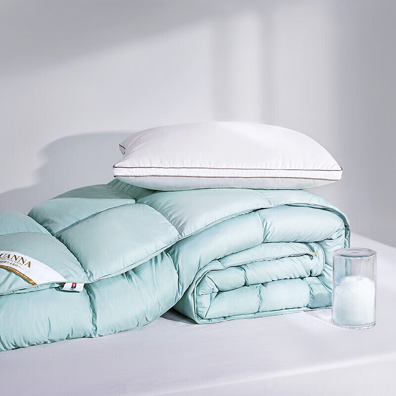 富安娜加厚羽绒被子白鹅绒被芯冬天特厚盖被单双人[线下同款]230*229cm