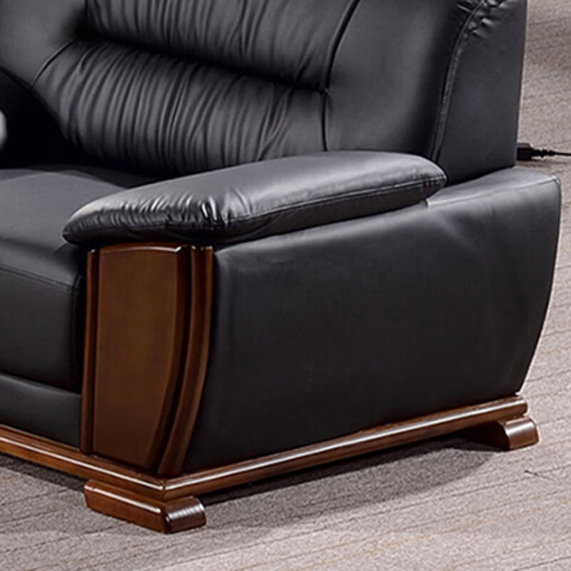 臻远ZYJJ-80278办公沙发茶几组合办公室简约会客接待沙发西皮三人位