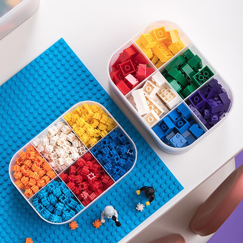 茶花（CHAHUA） 茶花收纳盒 分类收纳盒 透明收纳盒 【小号带把手】150005