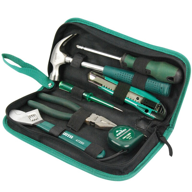 世达（SATA）06001 7件套基本维修组套 家用工具包 五金工具包 日常家用维修套装 06001