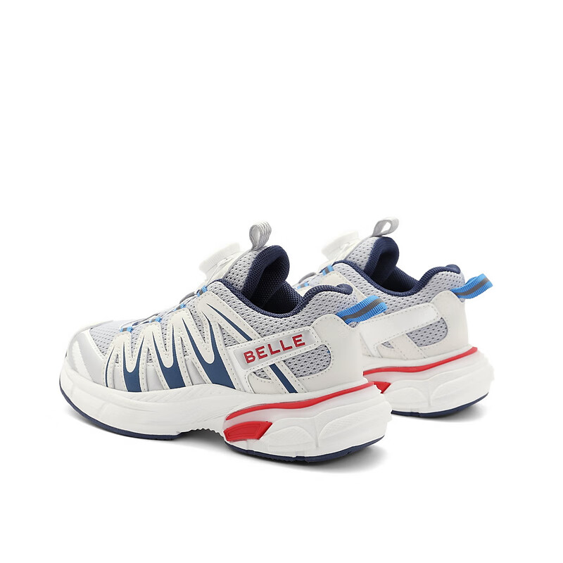 百丽酷帅老爹鞋女童鞋2023秋季新商场同款透气网面老爹鞋30355C83 灰色 30