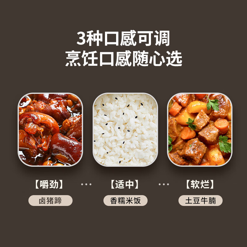 九阳（Joyoung）【0涂层】不锈钢双钢釜太空系列5升3-10人电压力锅高压锅无涂层1200WIH电磁加热5L压力煲50IHN3