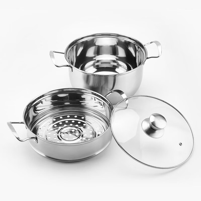 NOKA 26CM复底不锈钢二层蒸锅 NOKA-21208
