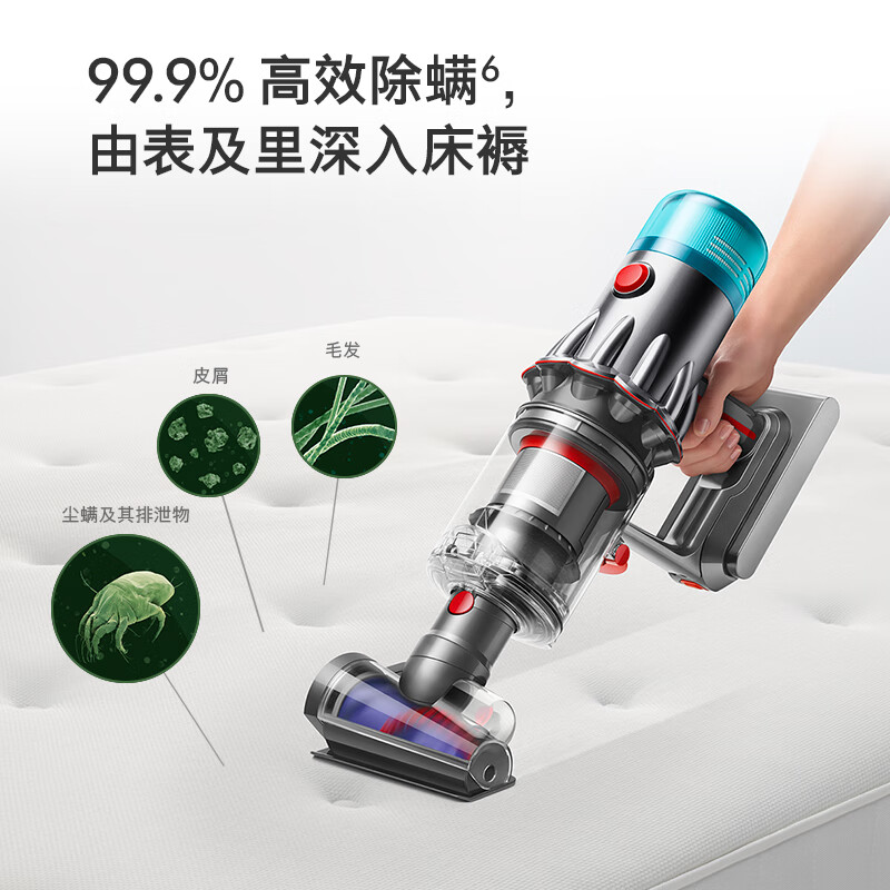 戴森（DYSON）V12 Origin大吸力吸尘器（铁镍色）手持无线 除螨 宠物 家庭适用