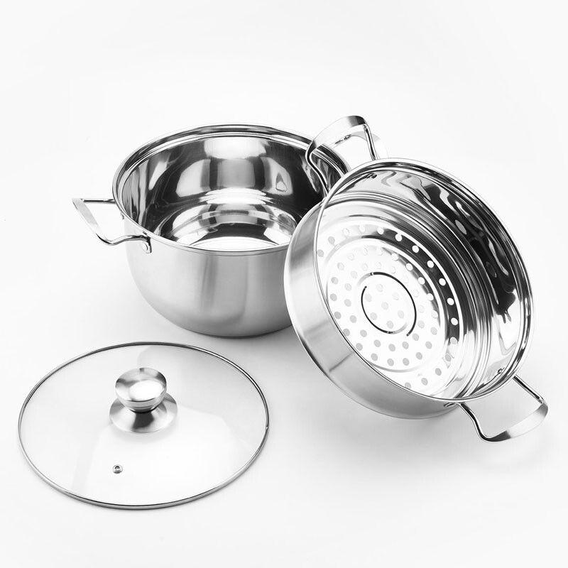 NOKA 26CM复底不锈钢二层蒸锅 NOKA-21208