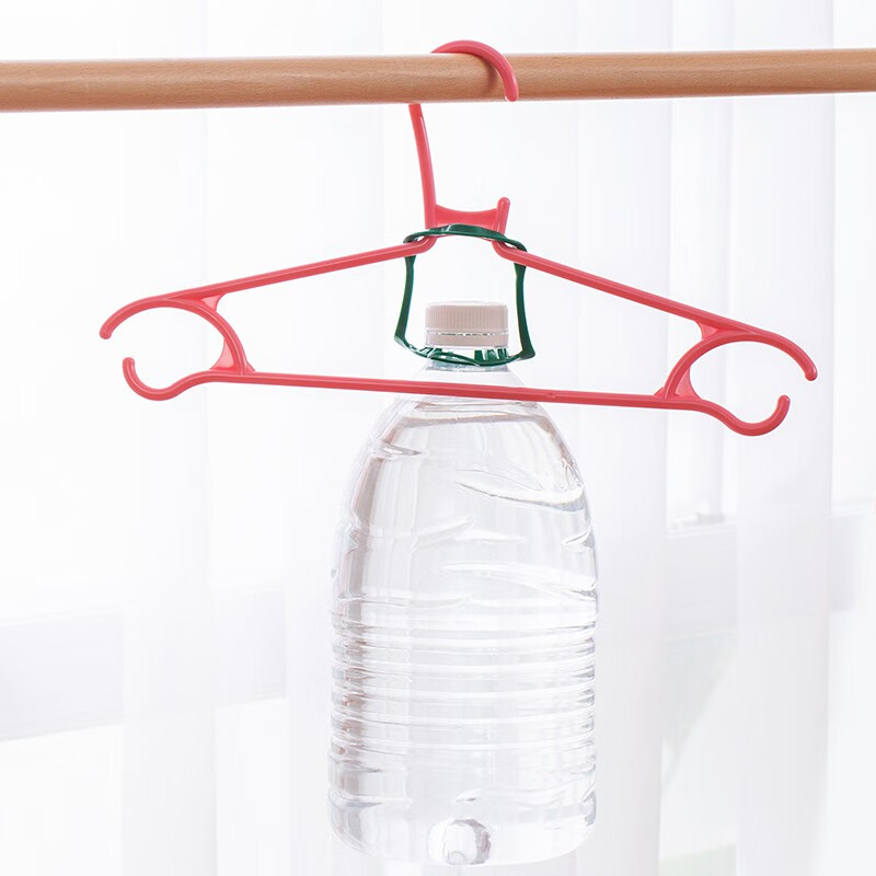 茶花（CHAHUA） 茶花塑料衣架家用成人衣撑凉衣架挂钩无痕衣柜晾衣服架子 【15只】颜色随机