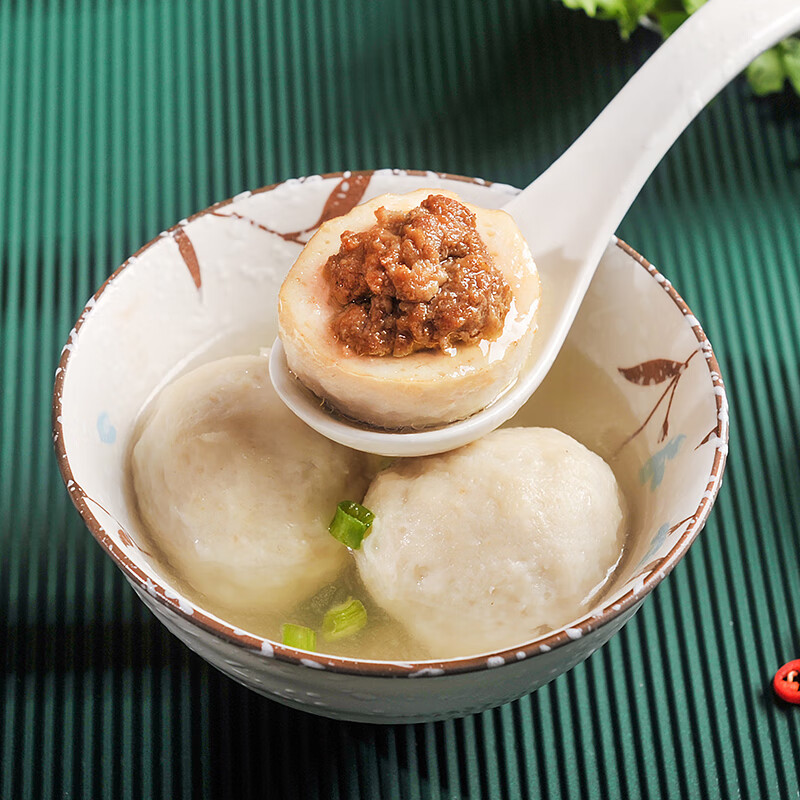 聚春园官方福州满分鳗鱼丸 福建特产小吃包心鱼丸火锅麻辣烫 中华老字号 满分鳗鱼丸450g*3