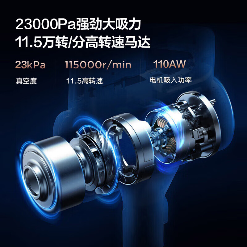 美的（Midea）吸尘器家用手持无线 Q3吸尘拖地一体机拖地机洗拖一体宠物吸毛 大吸力续航升级