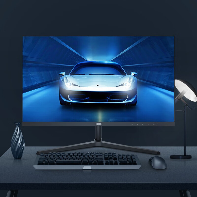 hkc /惠科 24英寸ips超窄边框全高清办公家用滤蓝光不闪显示器v241m