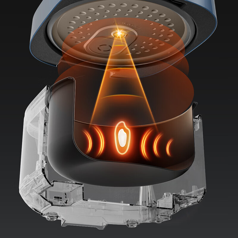 康巴赫旋风电饭煲家用智能电磁加热大容量多功能智能预约快煮抗菌电饭锅4L 旋风电饭煲 4L