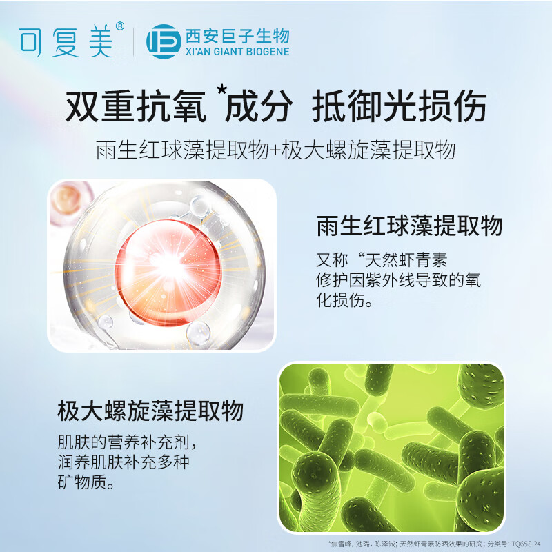 可复美防晒乳SPF50 PA+++清爽清透盈润倍护夏日敏感肌肤室内外防晒霜 防晒乳40g